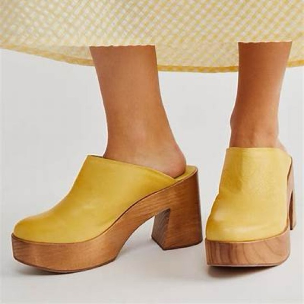 Free People Suki Platform Clogs sz 39.5